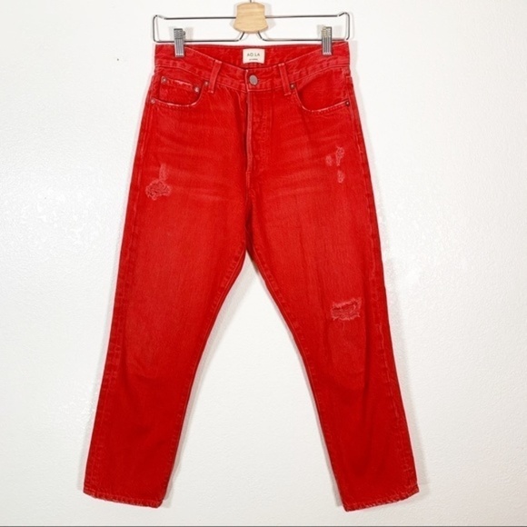 Alice + Olivia Distressed Jeans Size 4 - Picture 1 of 7